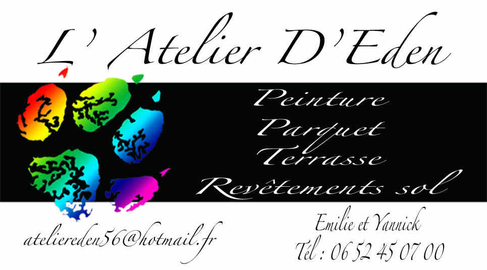 Carte de visite l'atelier d'éden