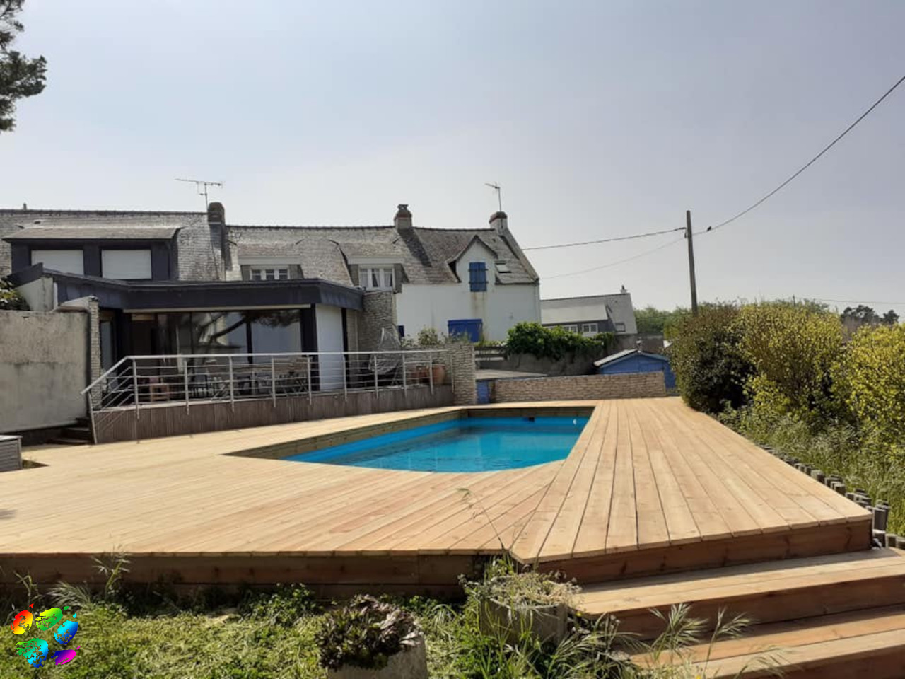 Tour de piscine bois Quiberon
