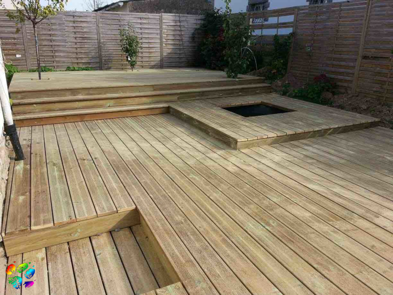 Terrasse décalé de niveaux